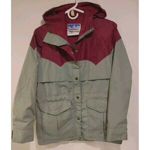 Vintage Powderhorn Mountaineering Jacket Women's Full Zip Parka USA Made Size 10